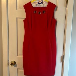 Calvin Klein red dress